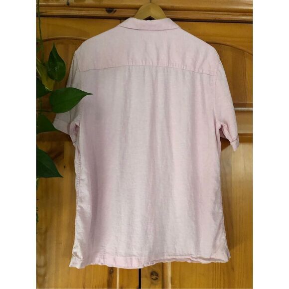Café Luna Linen Blend Mens Button Down Shirt Size M - Picture 8 of 12